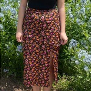 H&M Divided Floral Skirt